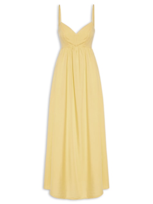 Vestido De Alça – Amarelo