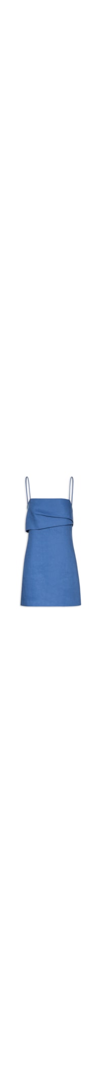 Vestido De Alça Pala Busto - Azul