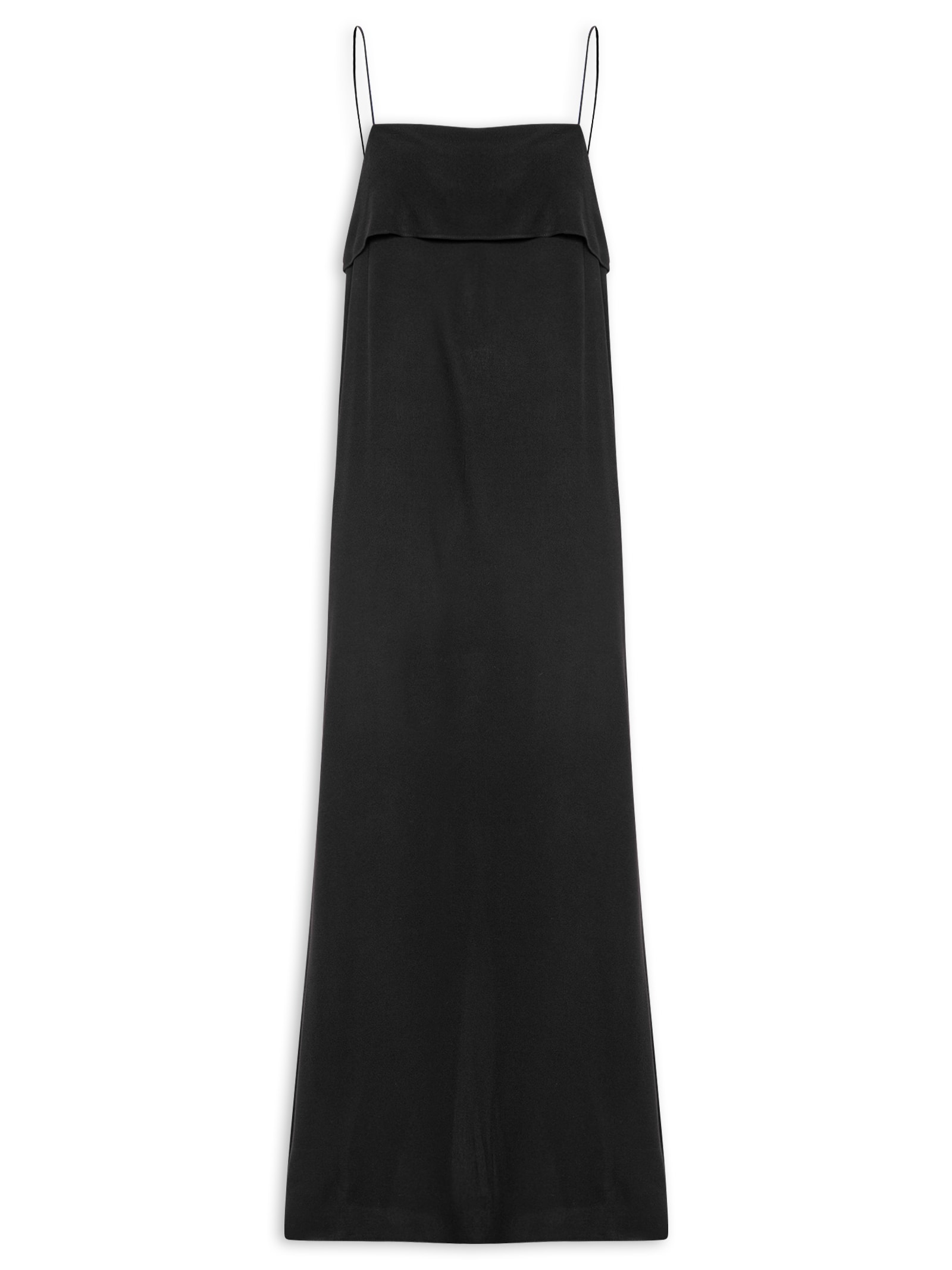 Vestido De Alças Super Midi Preto My Favorite