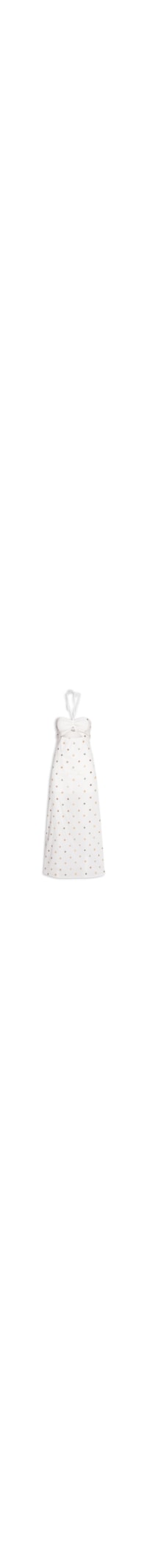 Vestido De Algodão Bordado Com Lastex - Branco
