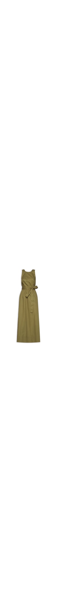 Vestido De Algodão Frente Única - Verde