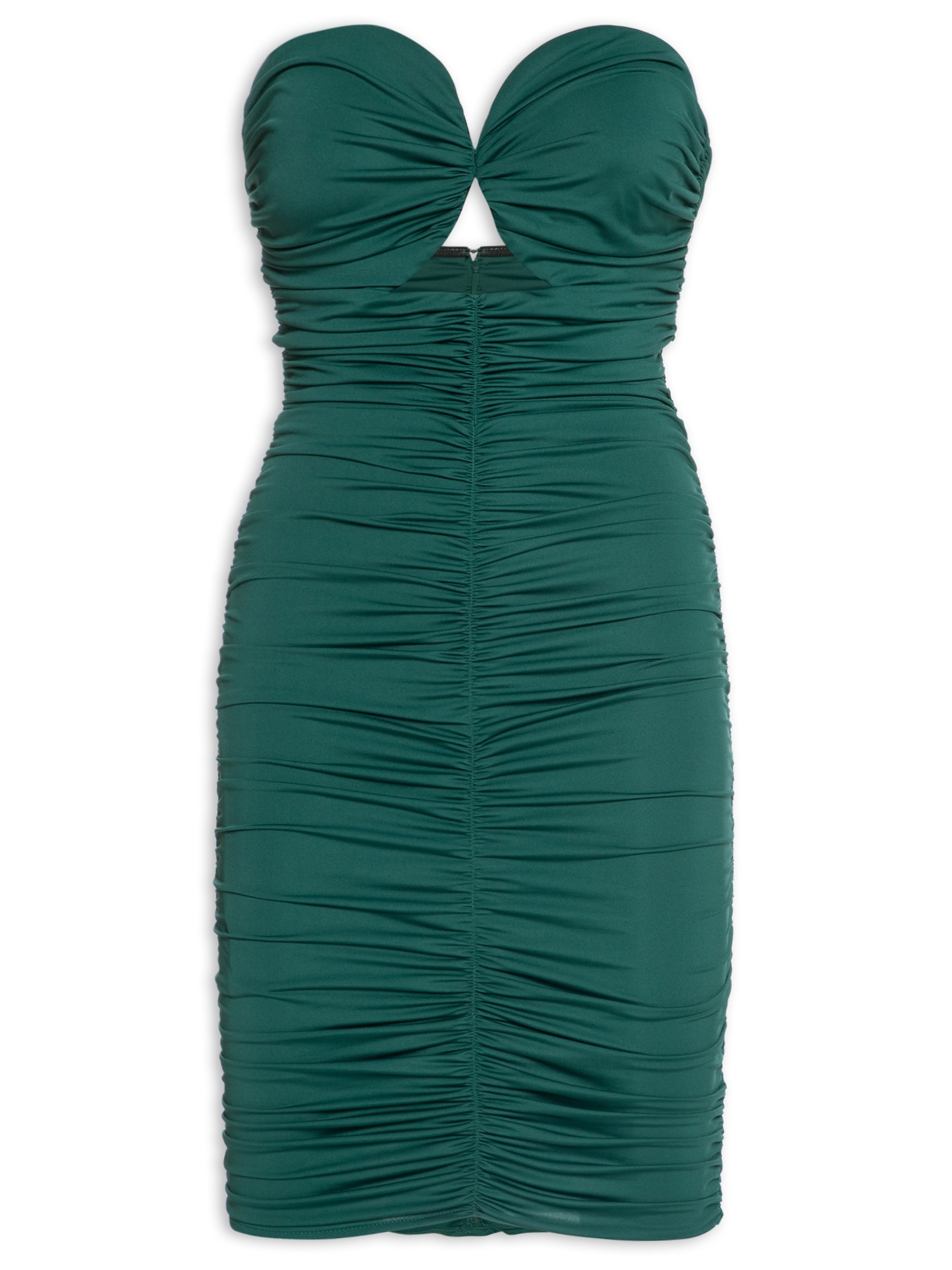 Vestido De Jersey Com Decote Organi Verde Animale