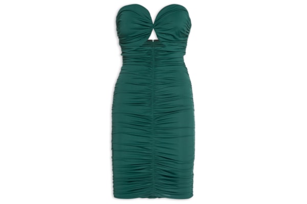 Vestido De Jersey Com Decote Organi - Verde