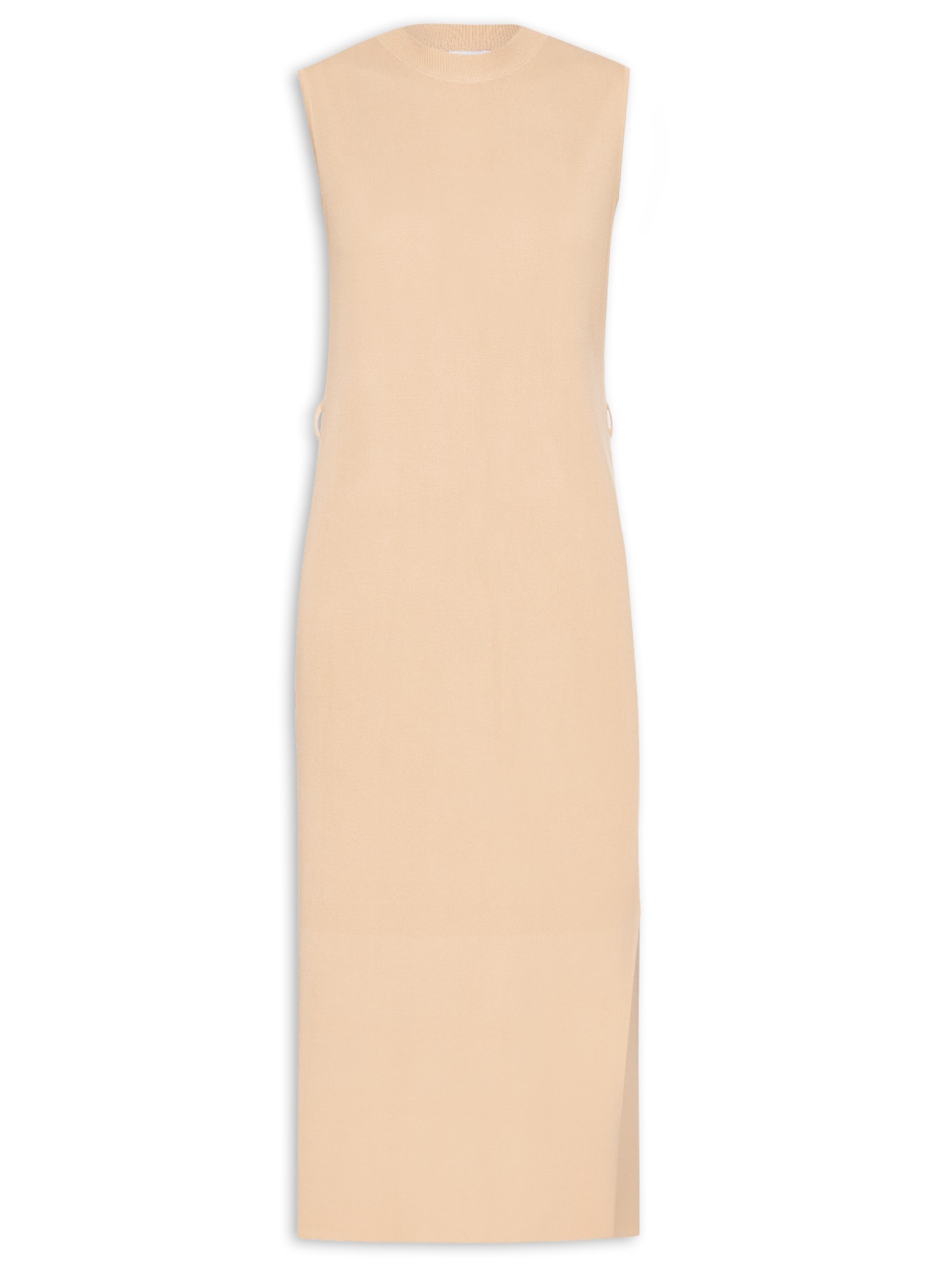 Vestido De Malha Bege Basiq