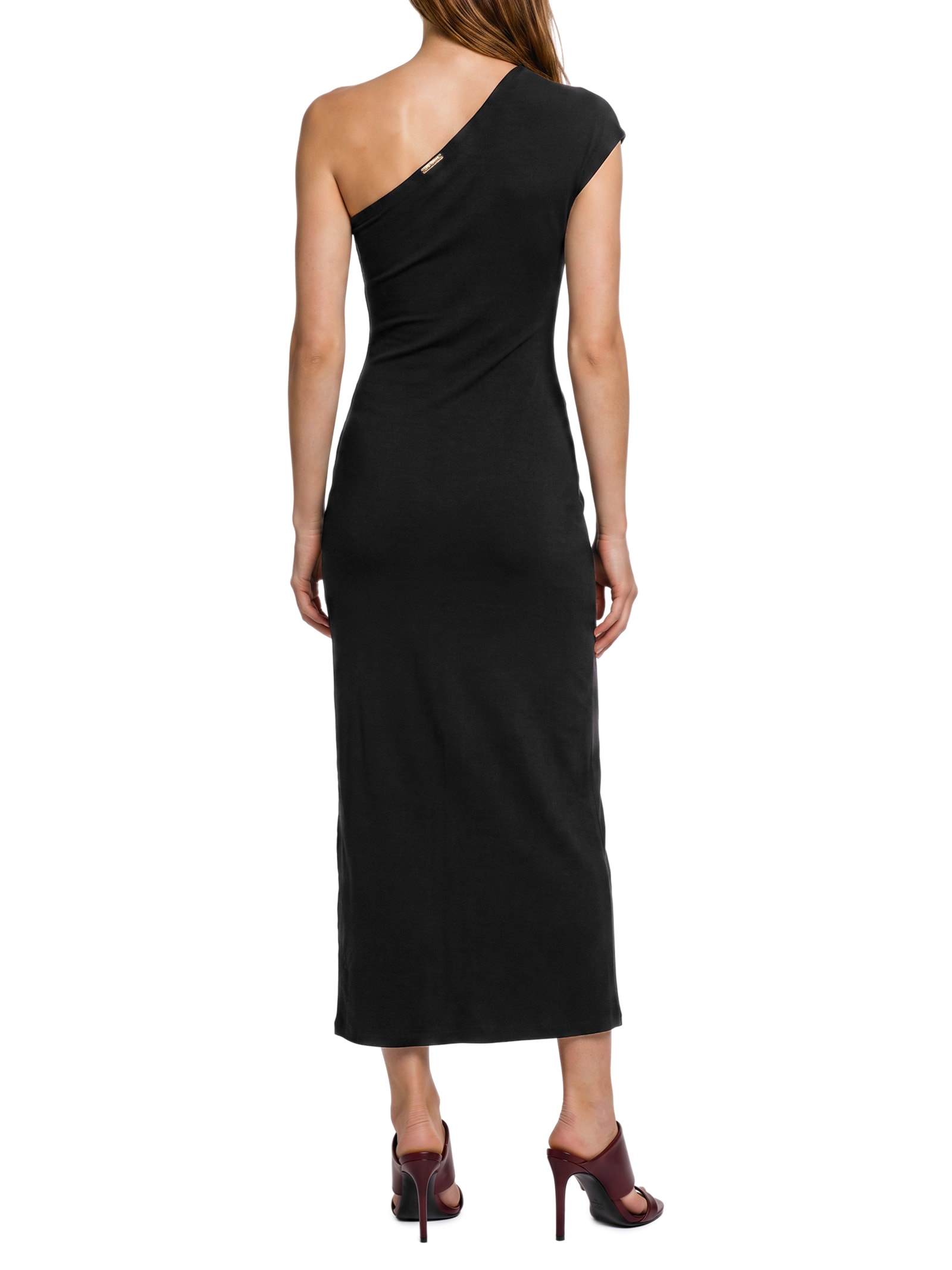 Vestido De Malha Sem Manga Preto Lança Perfume