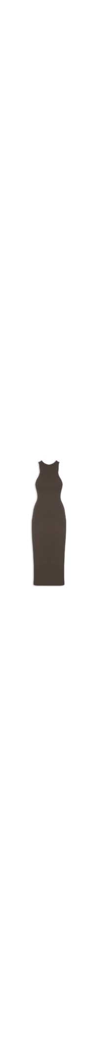 Vestido Decote Costas - Marrom