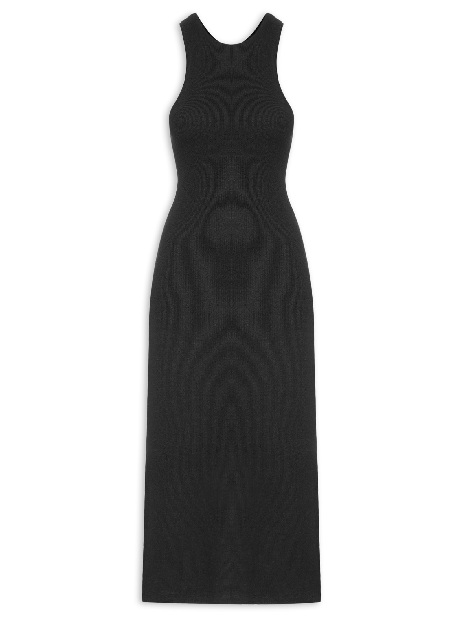 Vestido Decote Costas Preto Farm