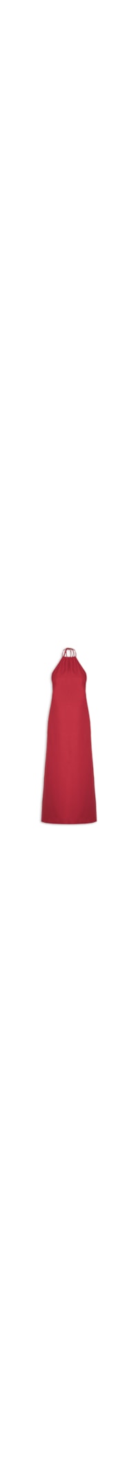 Vestido Decote Costas Profundo - Vermelho