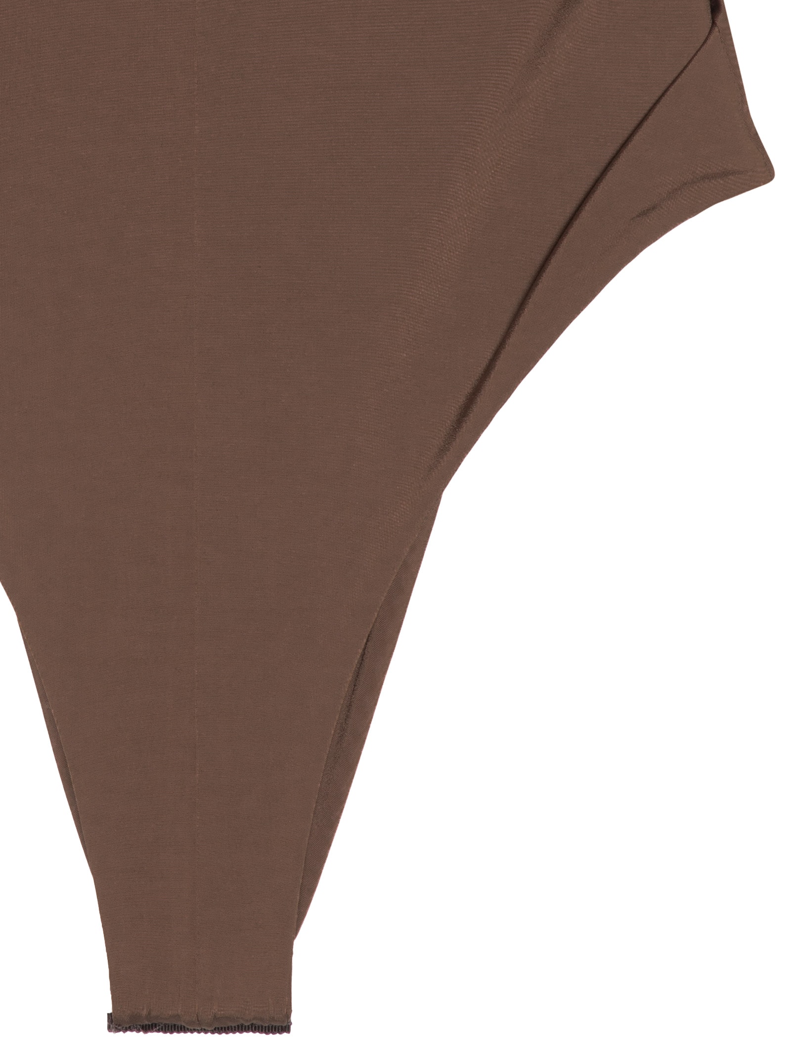 Vestido Decote Franzido Jersey Marrom Animale