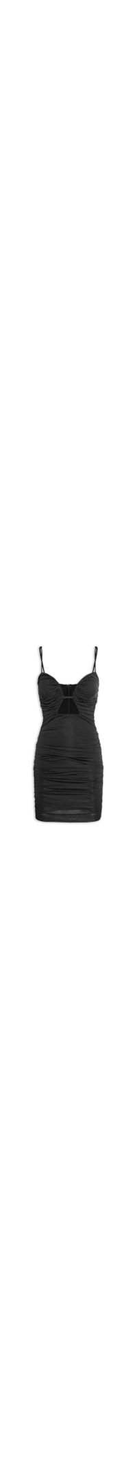 Vestido Decote Preto