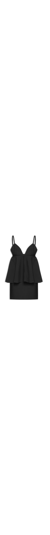 Vestido Decote - Preto