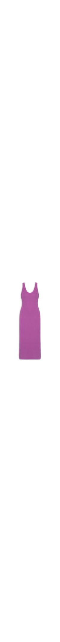 Vestido Decote Regata Rib - Roxo