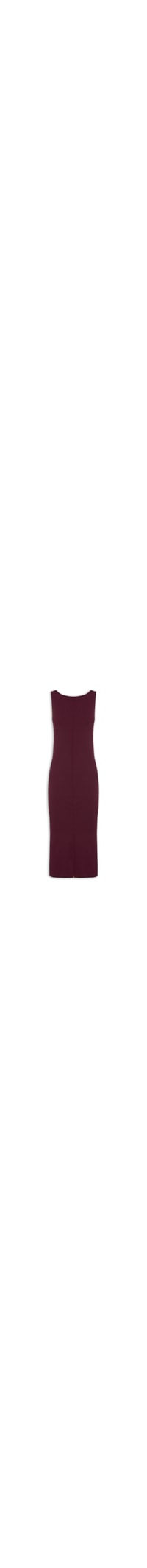 Vestido Decote Tricot Bordo - Vinho