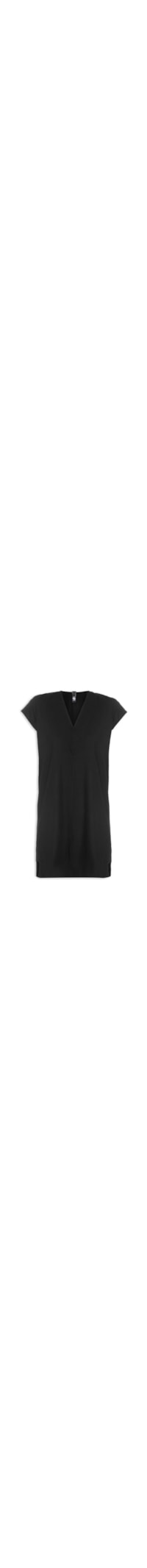 Vestido Decote V - Preto