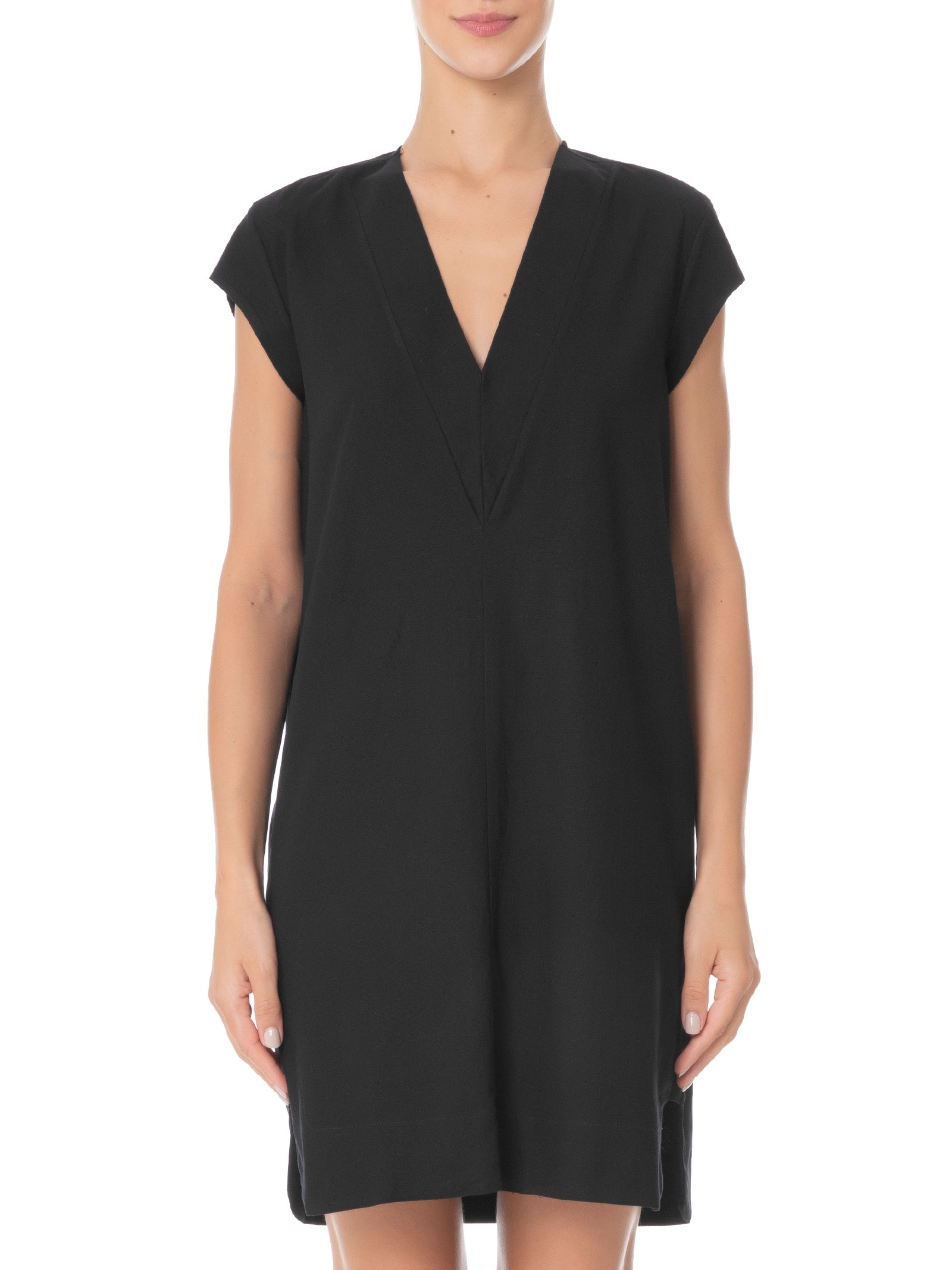 Vestido Decote V Preto Colcci