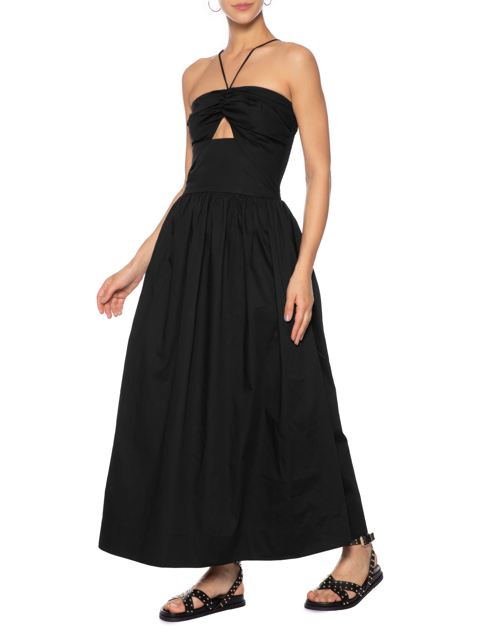 Vestido Detalhe Amarração Preto Farm