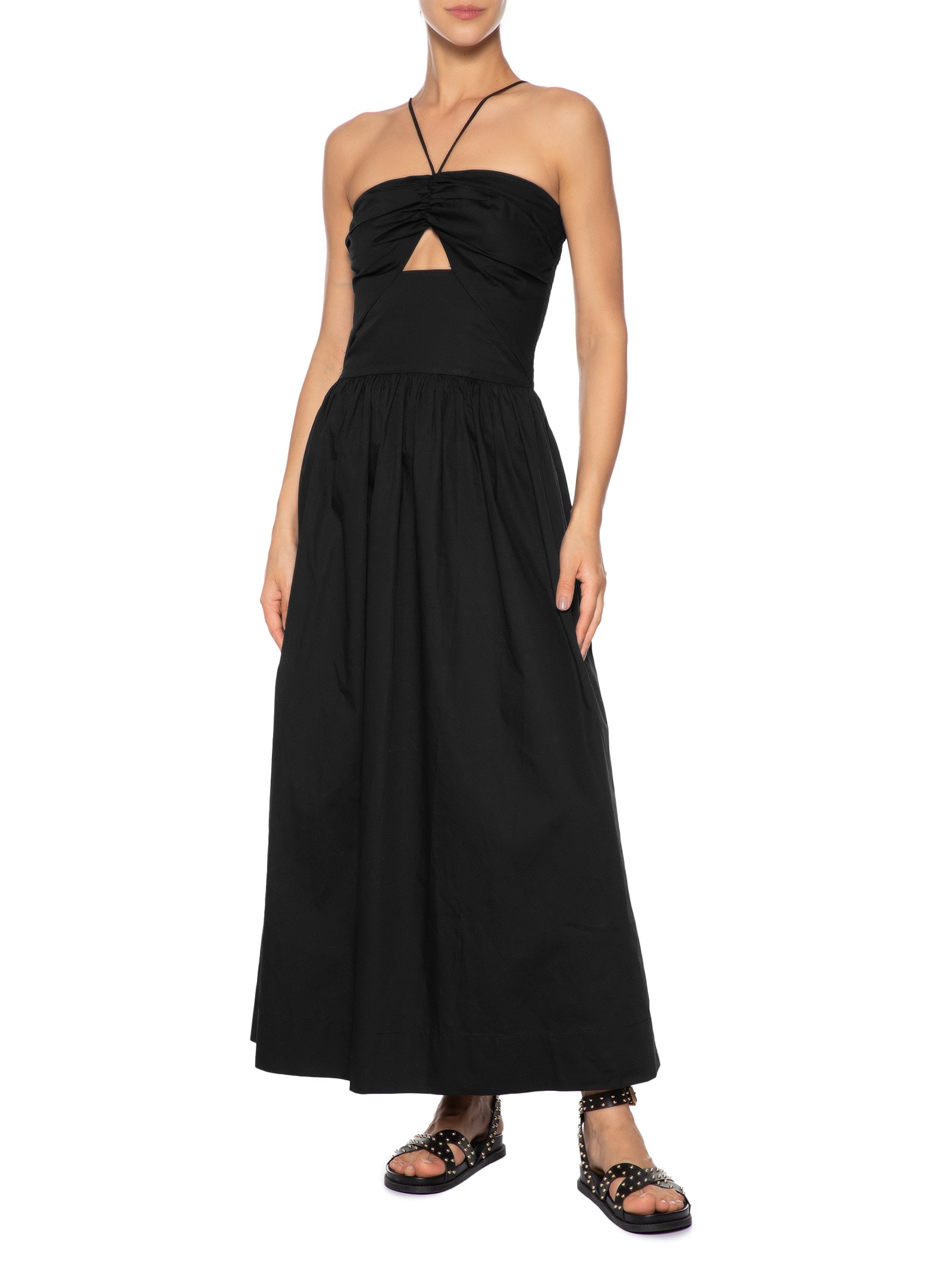 Vestido Detalhe Amarração Preto Farm