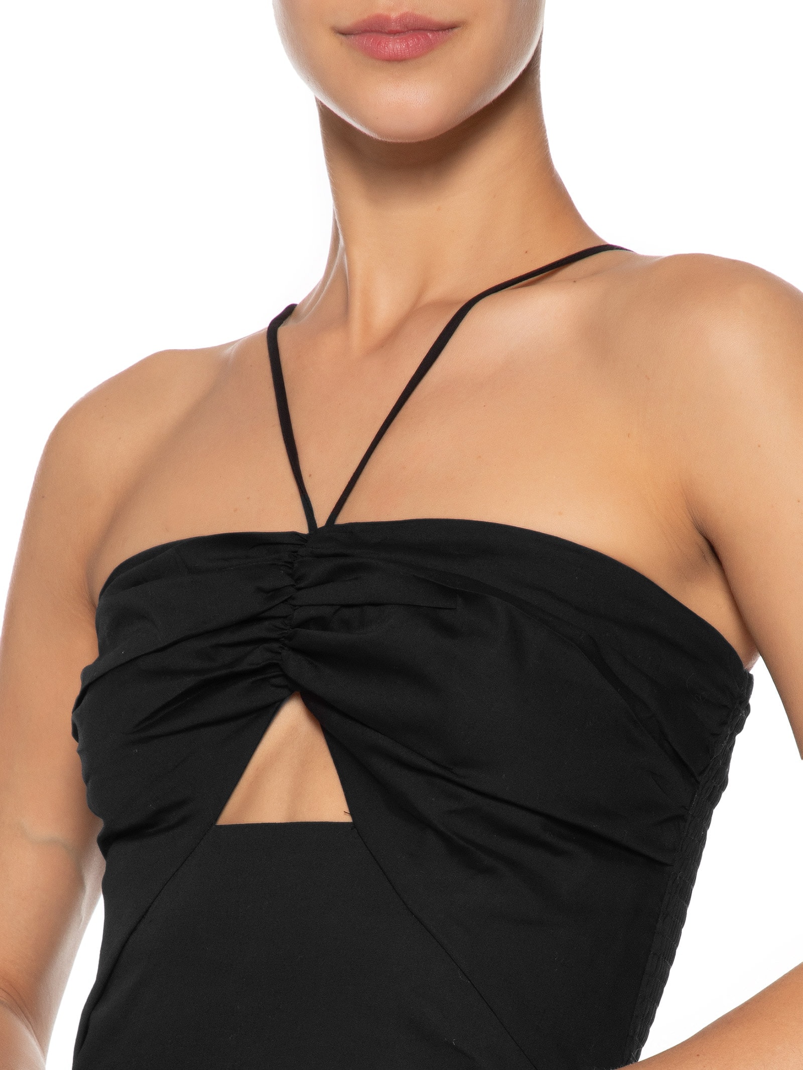 Vestido Detalhe Amarração Preto Farm