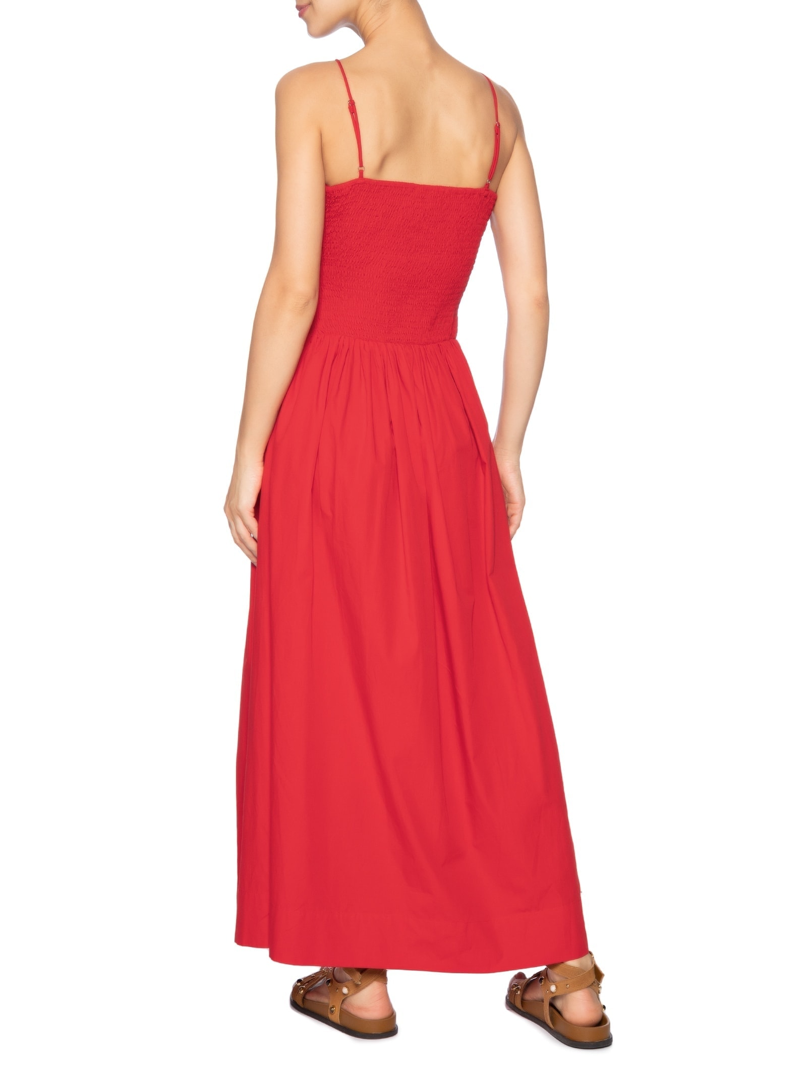 Vestido Detalhe Amarração Vermelho Farm