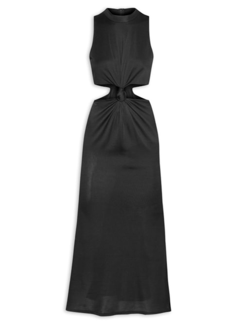 Vestido Detalhe Nó – Preto
