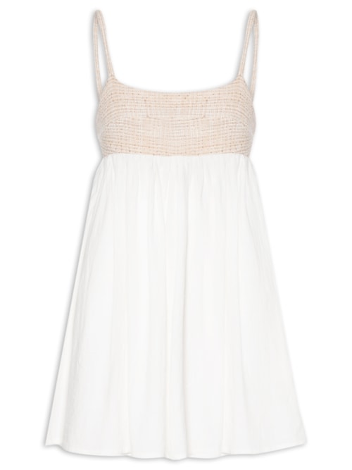 Vestido Detalhe – Off White