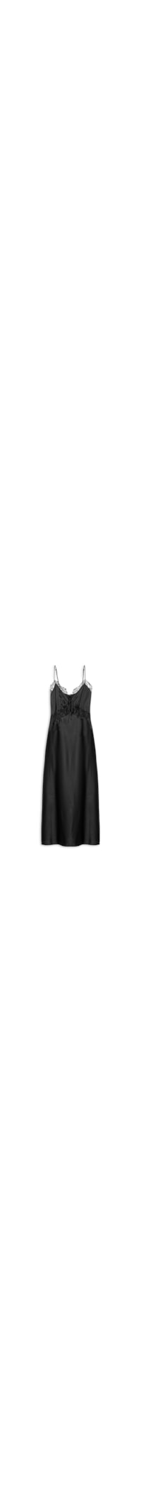 Vestido Detalhe Renda - Preto