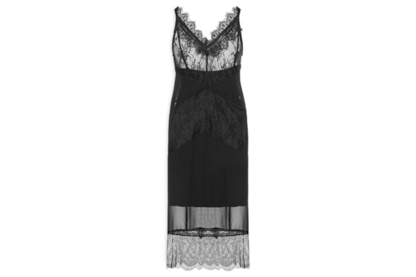 Vestido Detalhe Renda - Preto