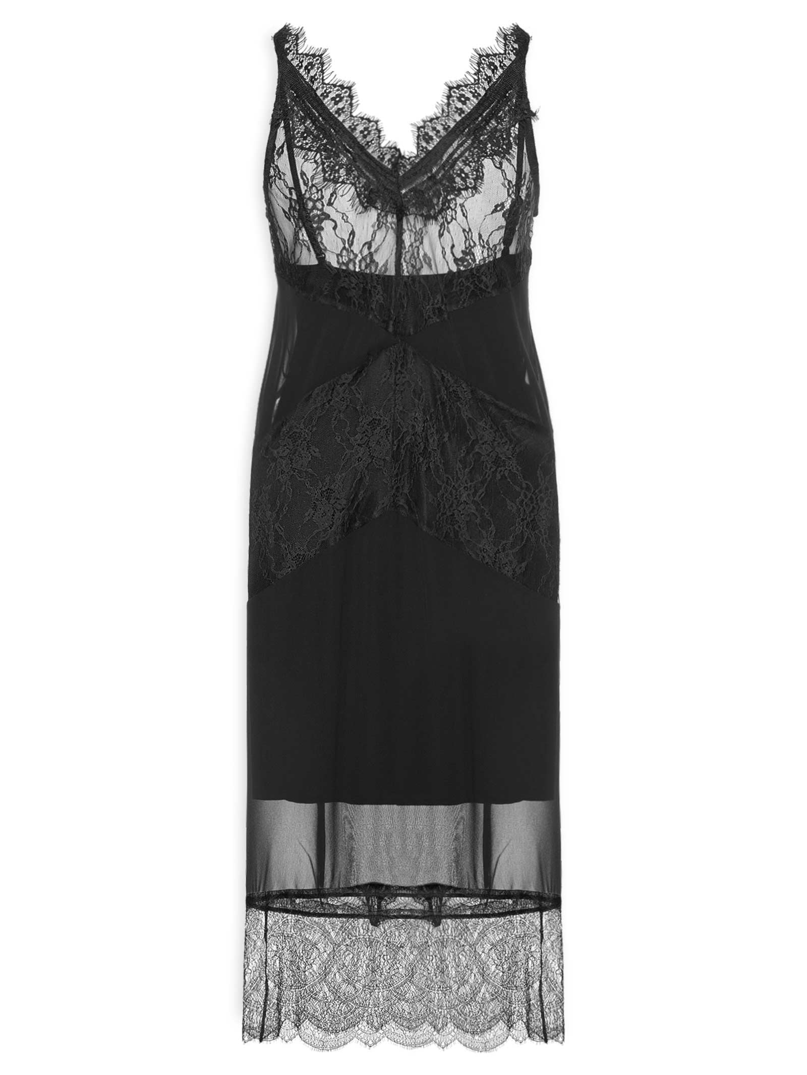 Vestido Detalhe Renda Preto Colcci