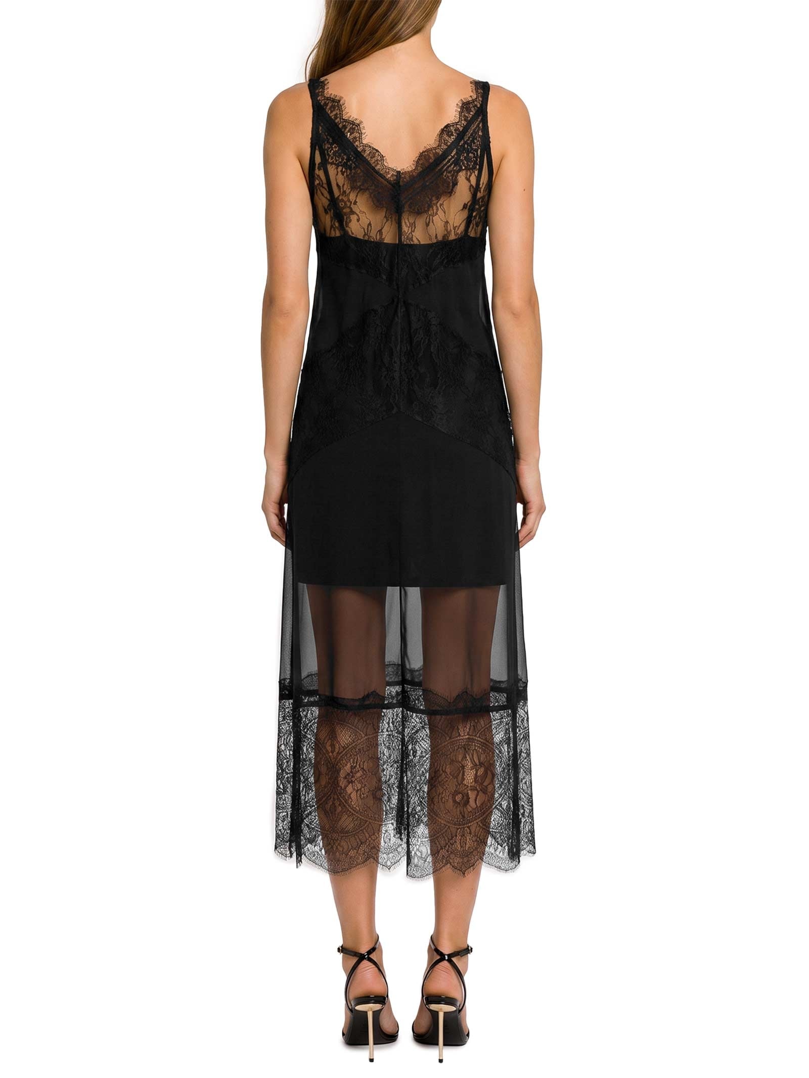 Vestido Detalhe Renda Preto Colcci