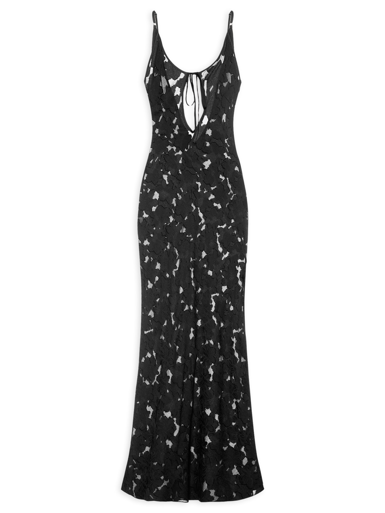 Vestido Devorê Preto Sol Brand