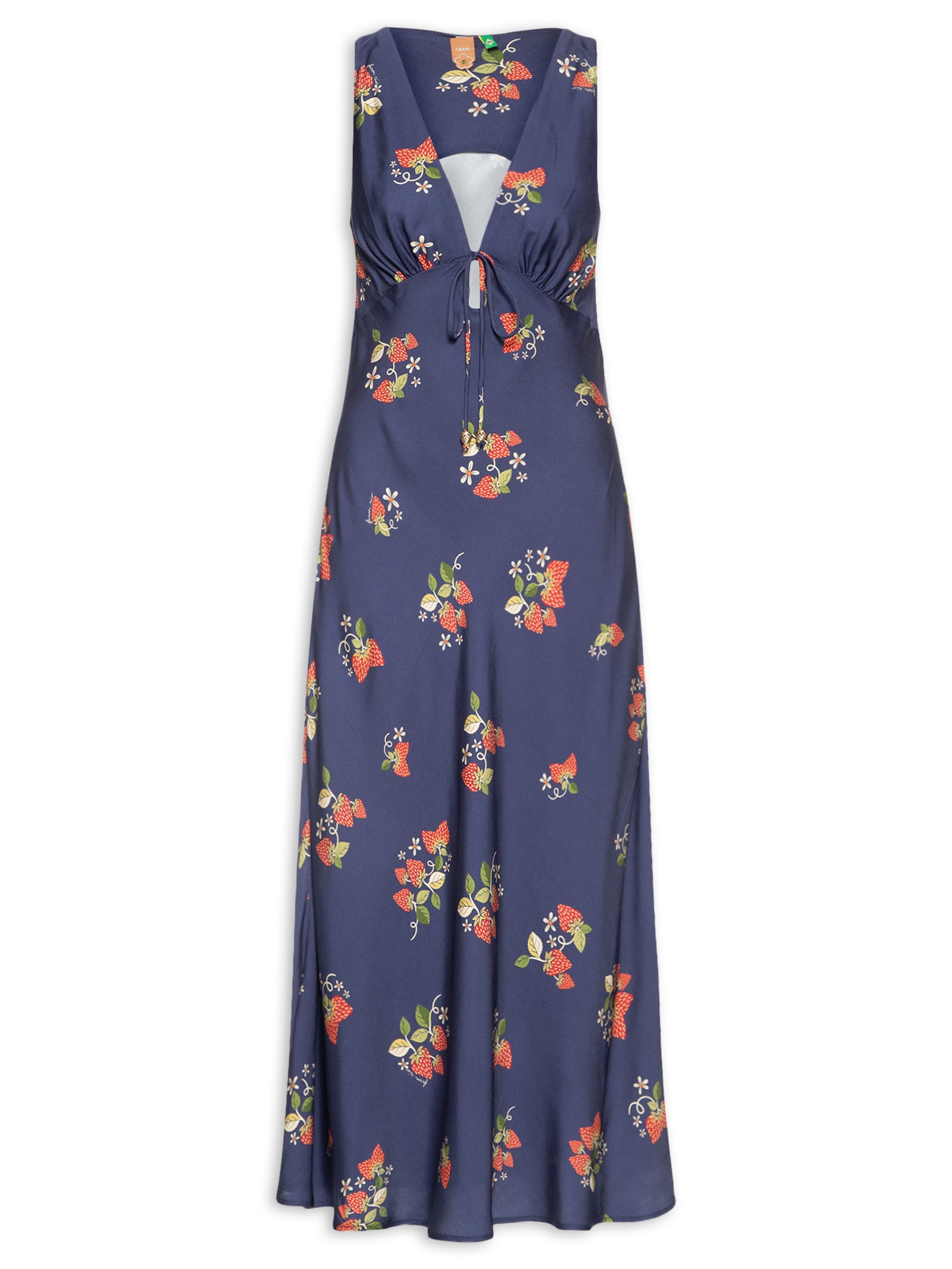Vestido Doce Morango Azul Farm