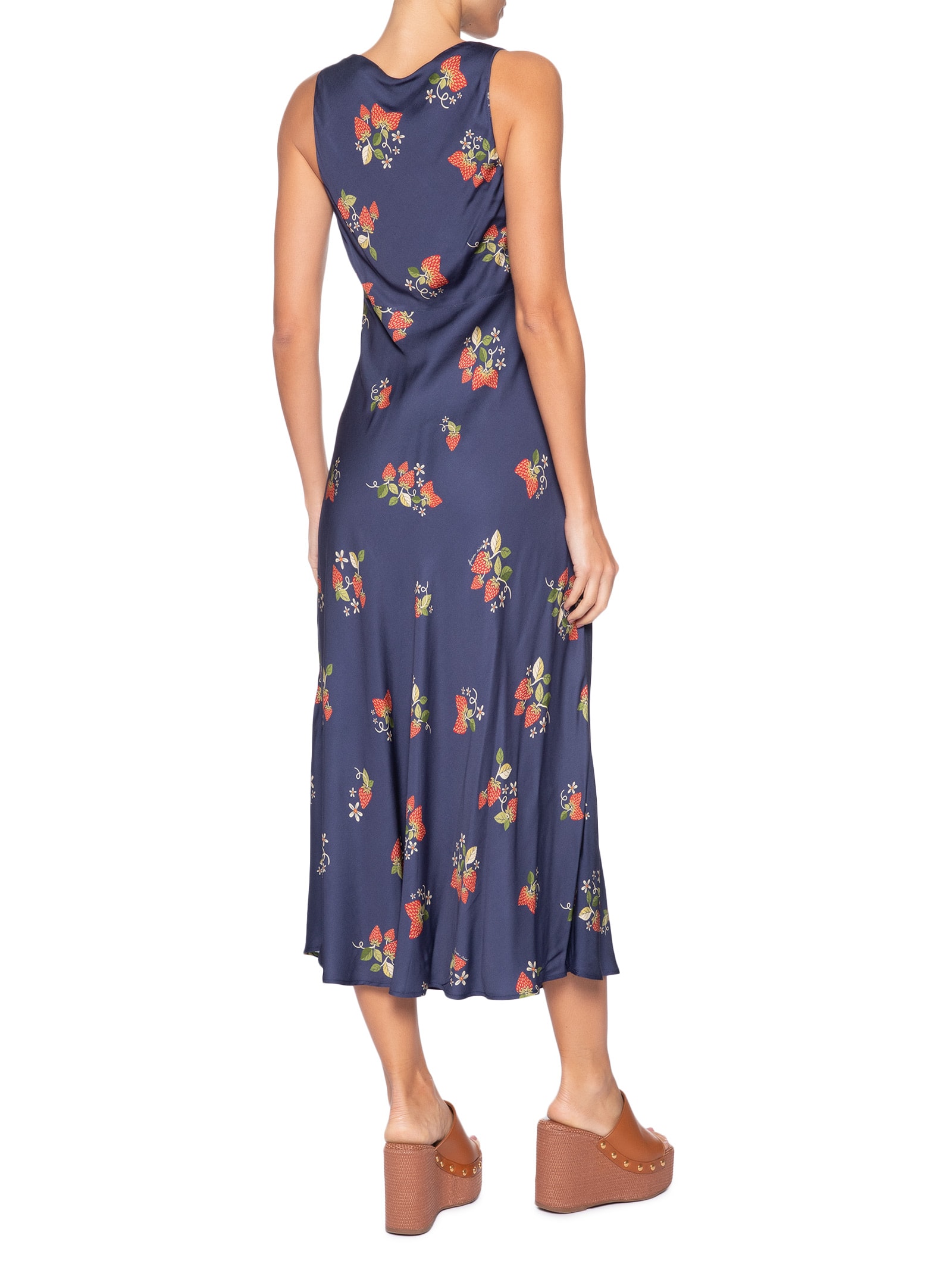 Vestido Doce Morango Azul Farm