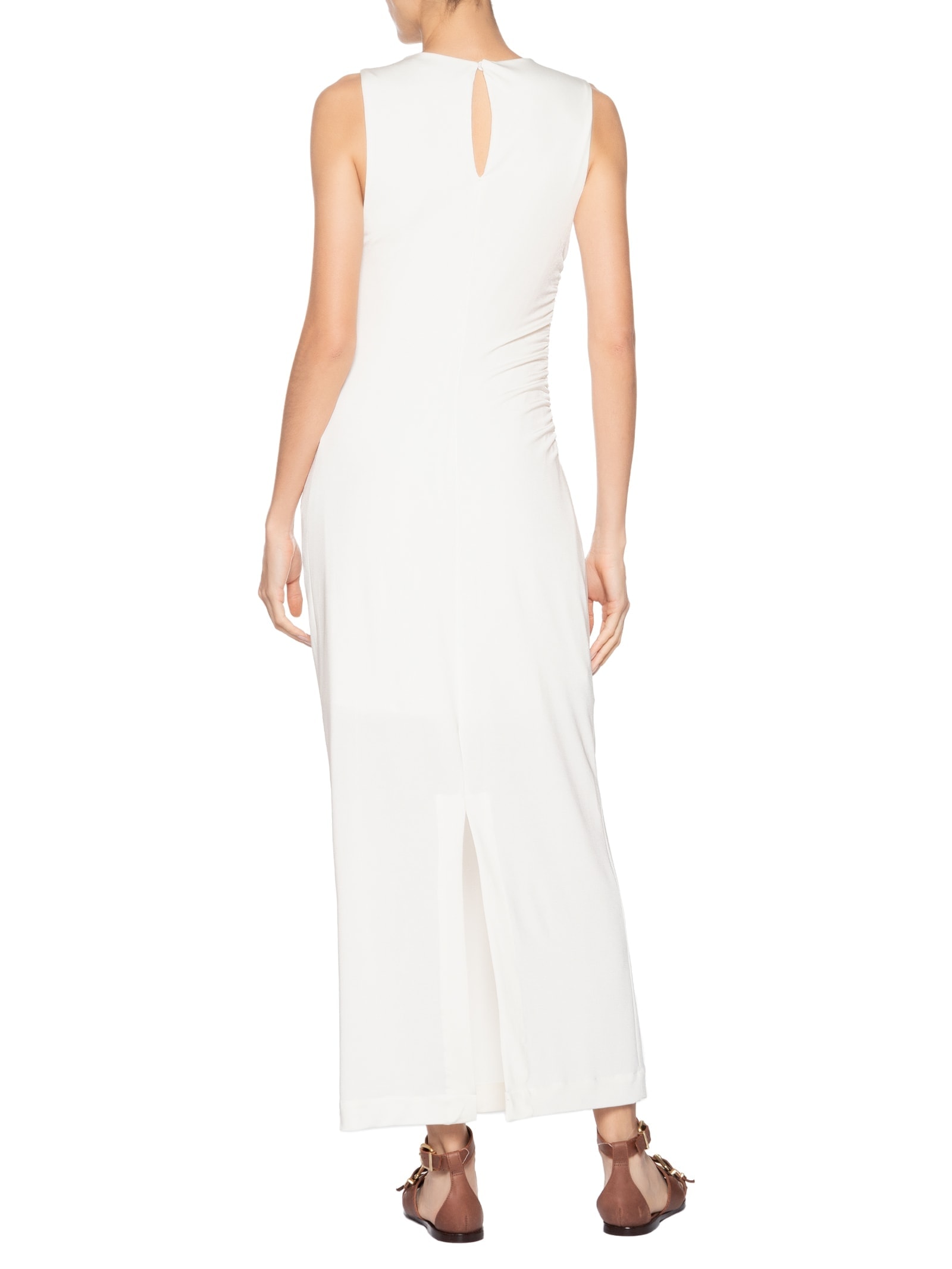 Vestido Drapeado Jersey Branco Dress To