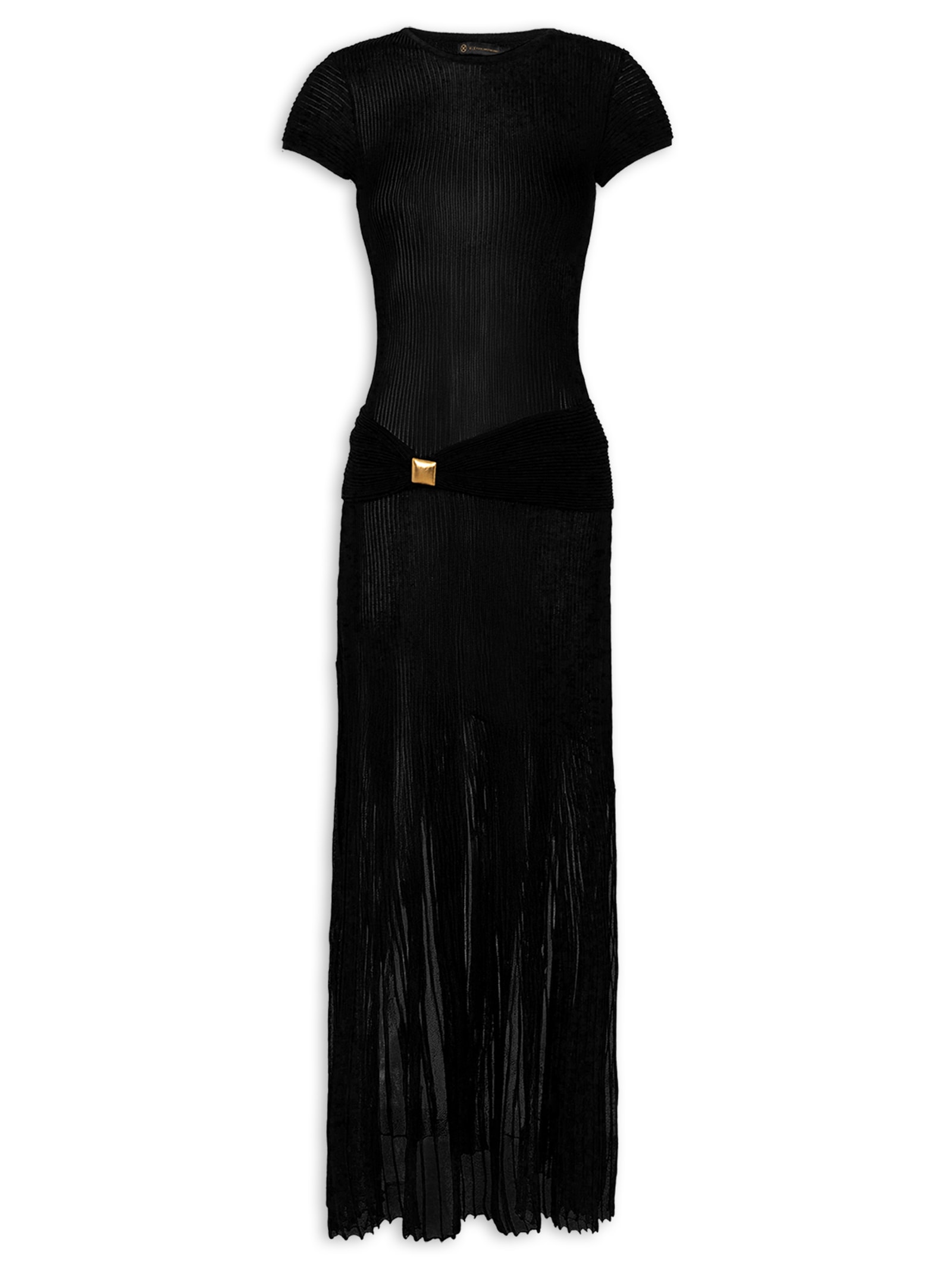 Vestido Elia Tricot Preto Vix
