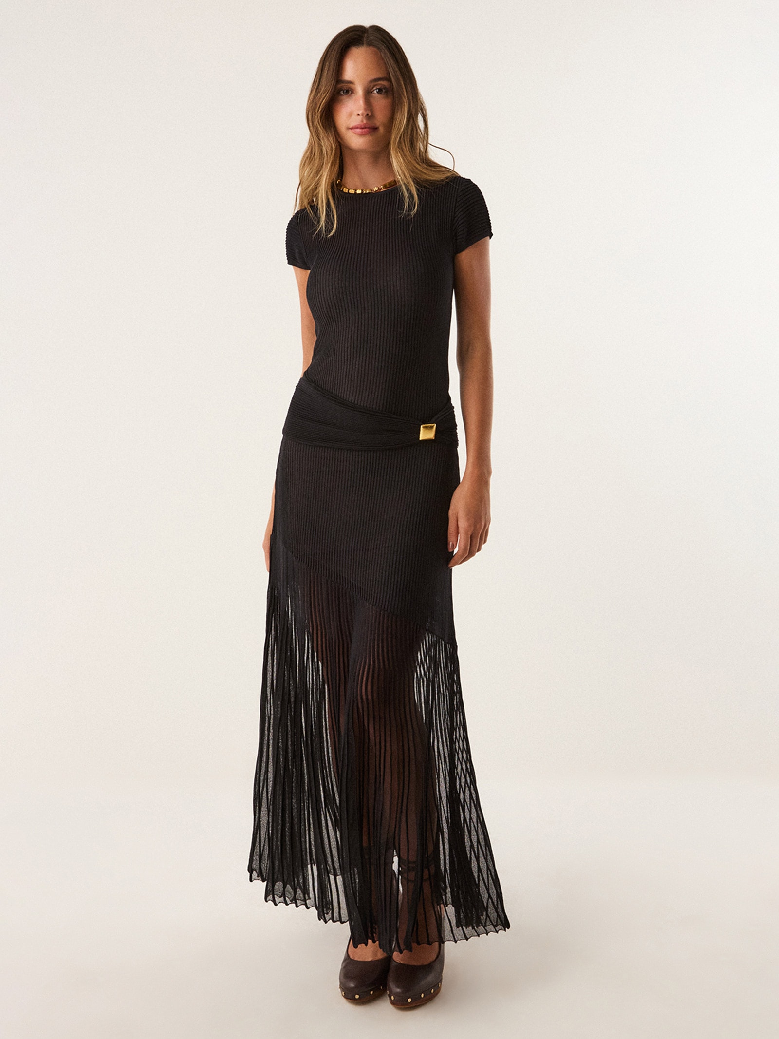 Vestido Elia Tricot Preto Vix