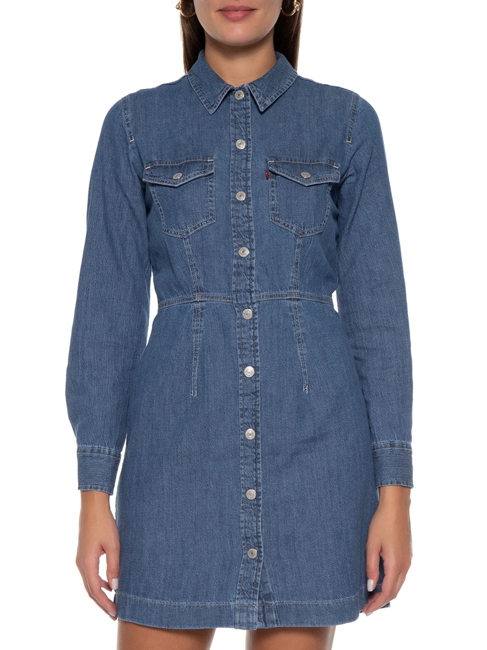 Vestido Ellie Denim Dress Azul Levi's