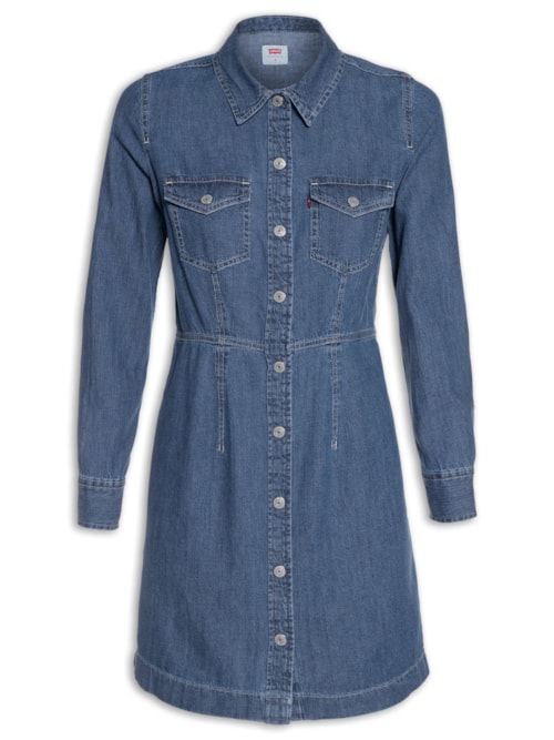 Vestido Ellie Denim Dress - Azul
