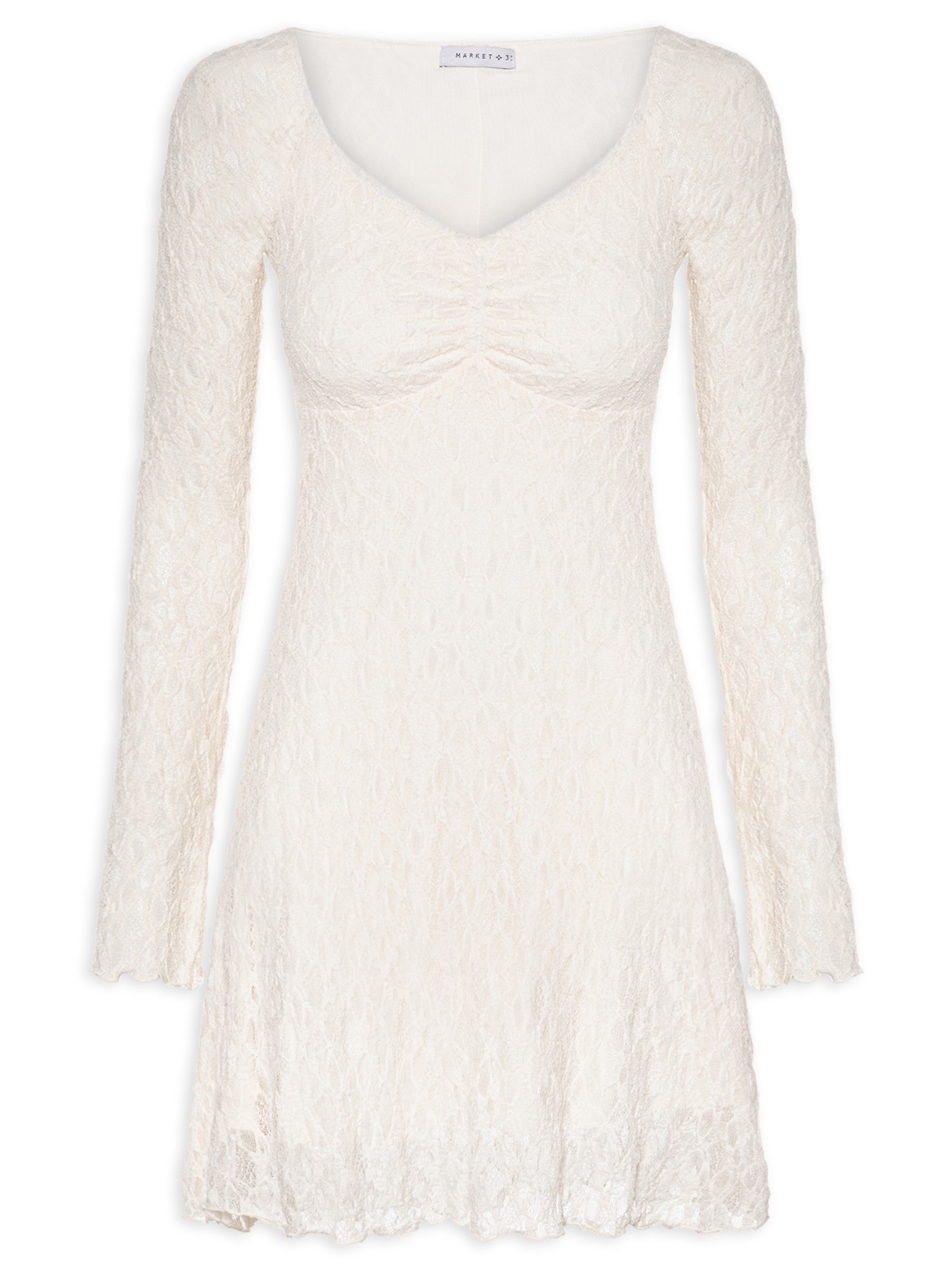 Vestido Em Renda Off White Market 33