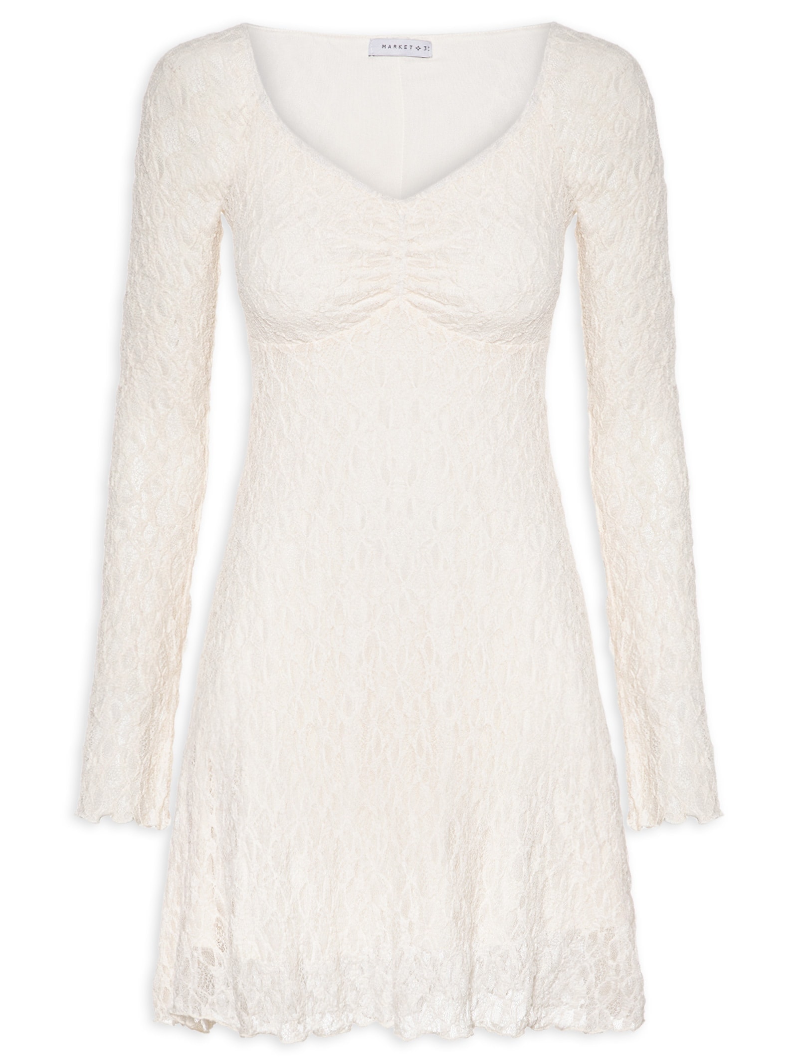 Vestido Em Renda Off White Market 33