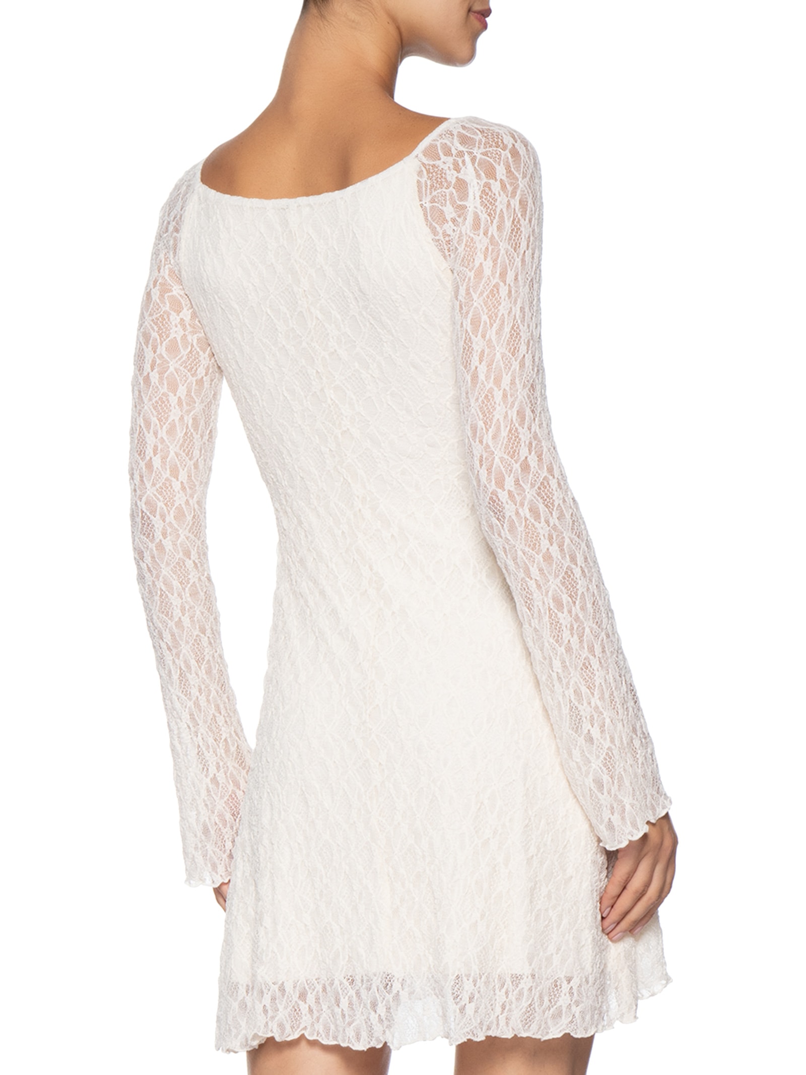 Vestido Em Renda Off White Market 33