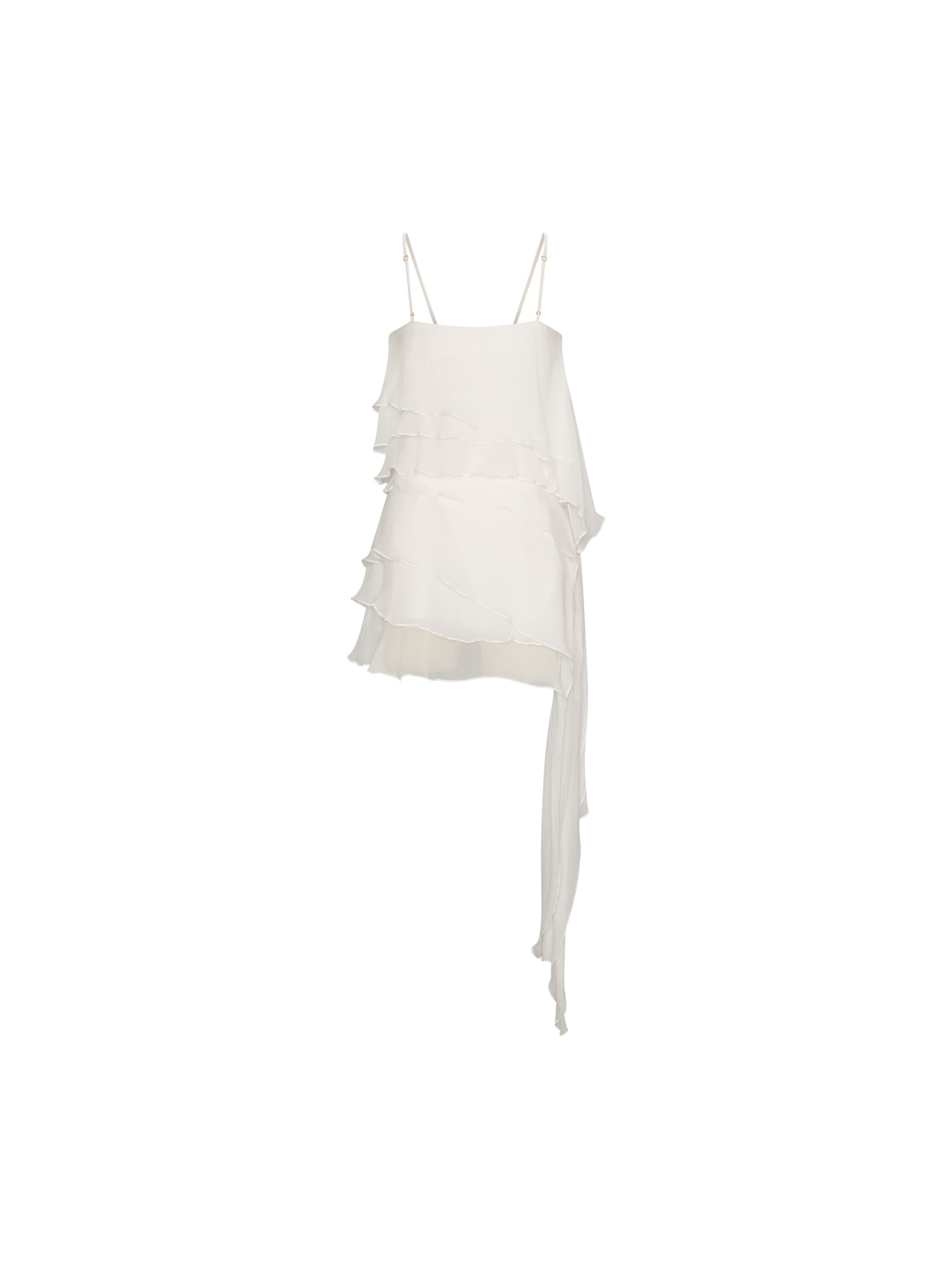 vestido em seda sete ondas off white Suntime
