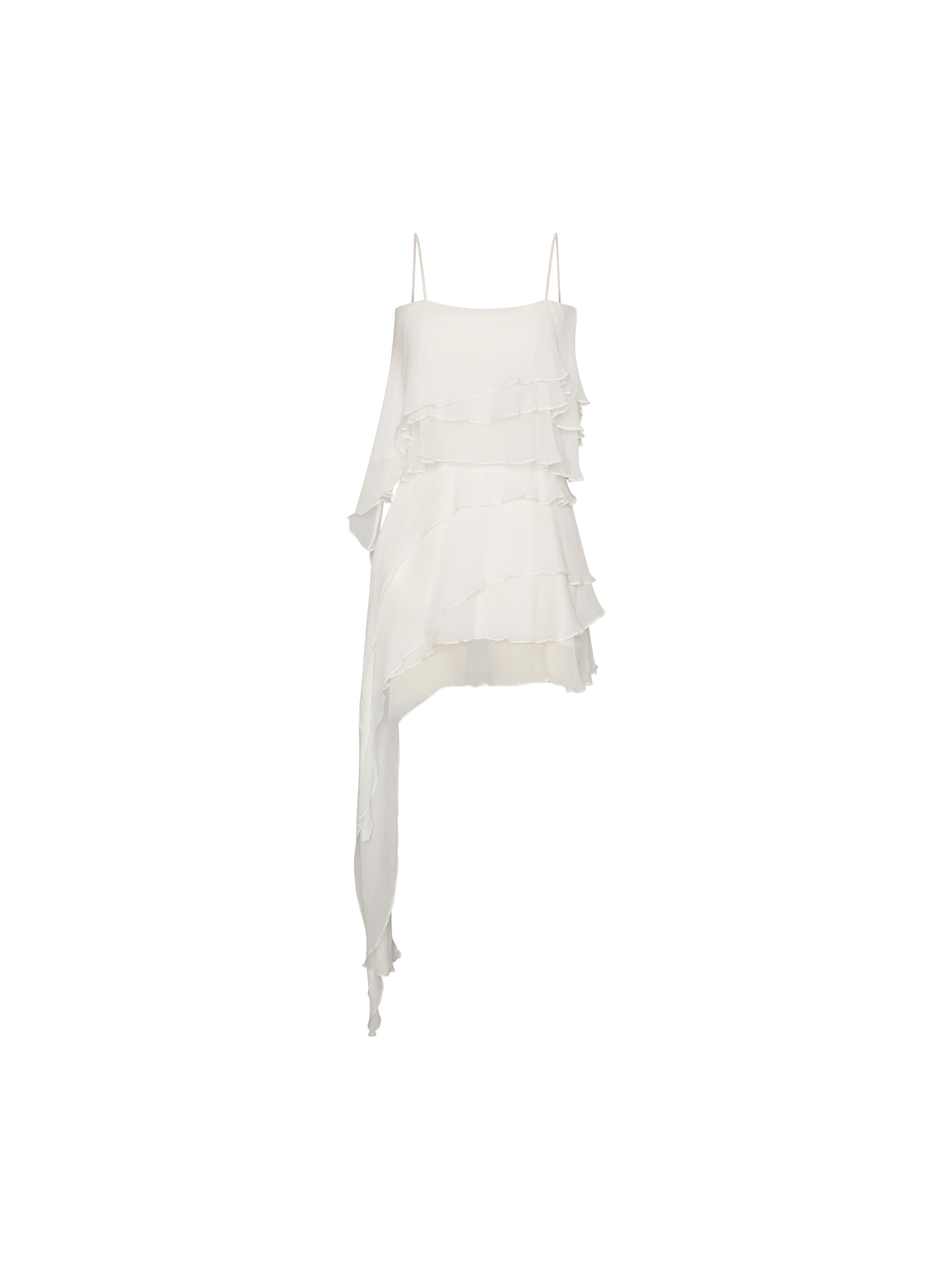 vestido em seda sete ondas off white Suntime