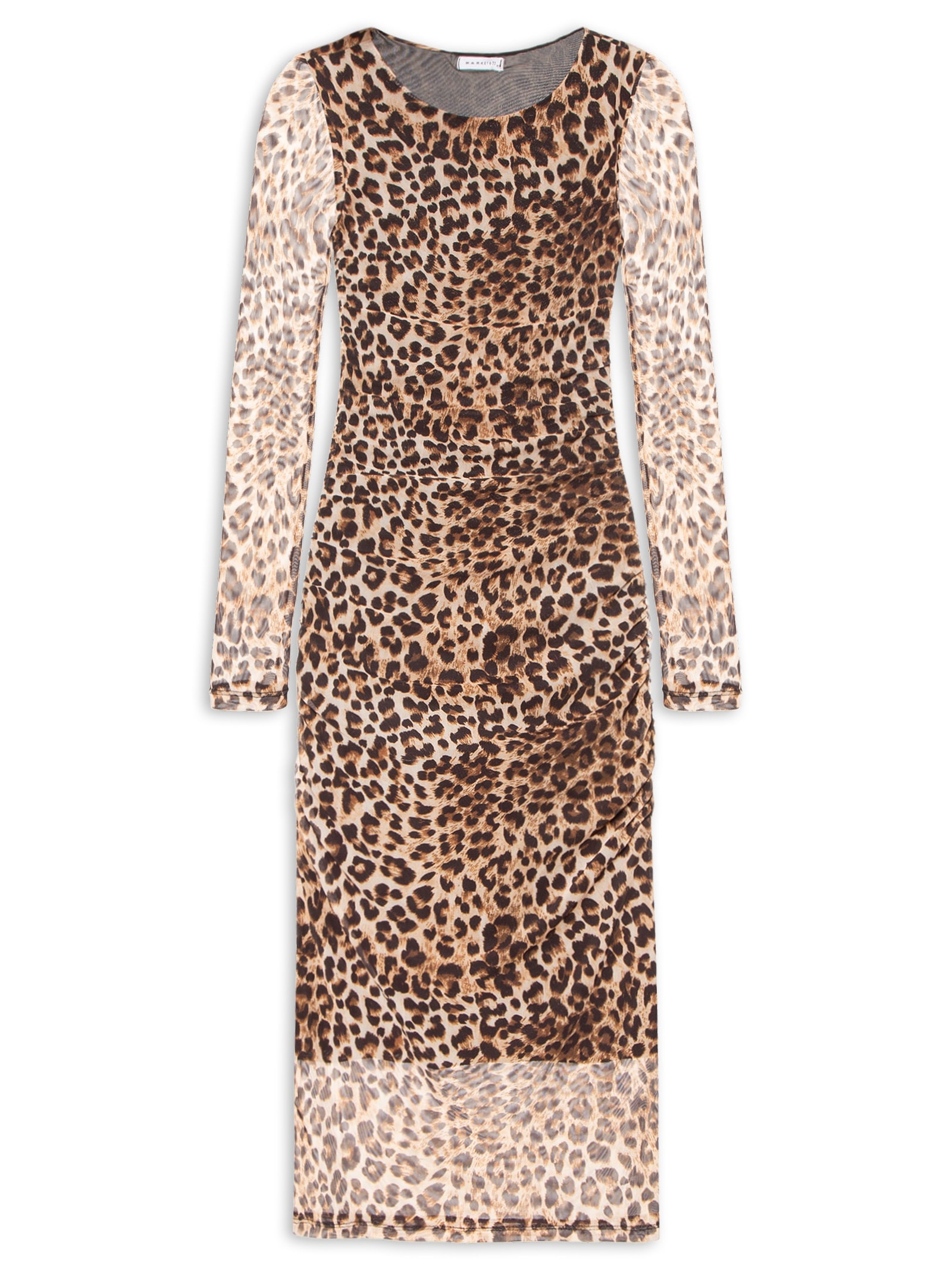 Vestido Em Tule Animal Print Market 33