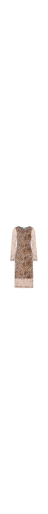 Vestido Em Tule - Animal Print