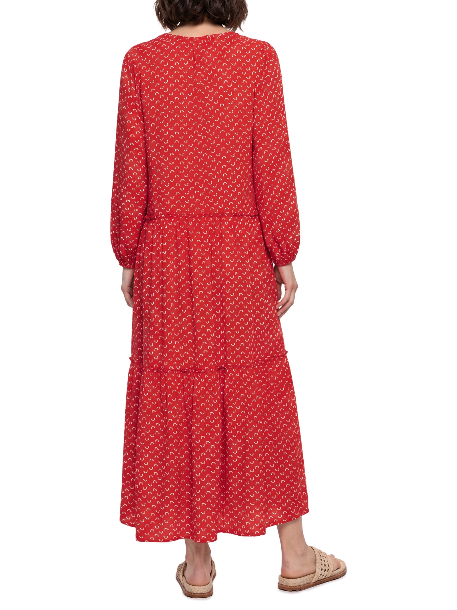 Vestido Est Lagostim Vermelho Cantão