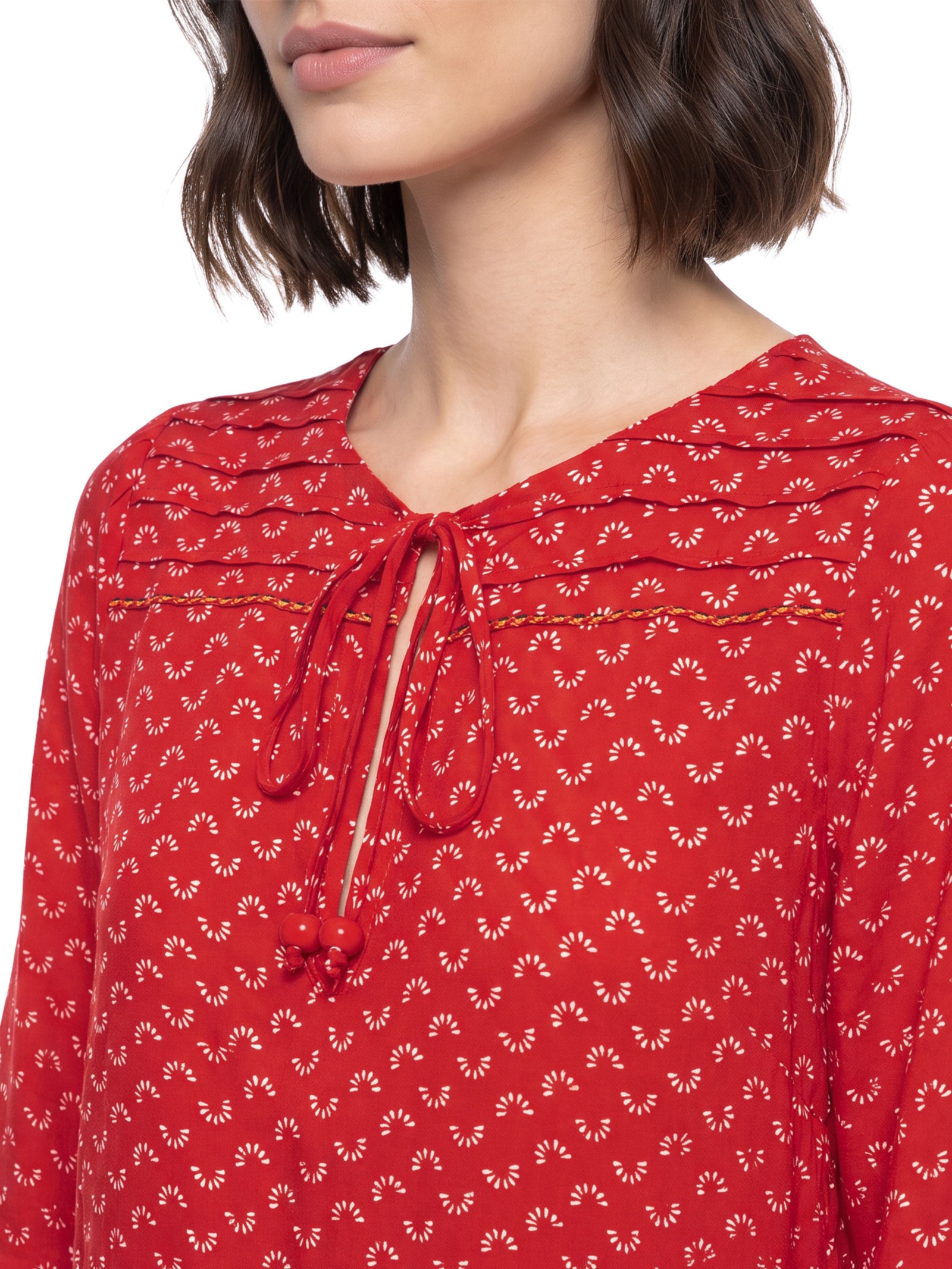 Vestido Est Lagostim Vermelho Cantão