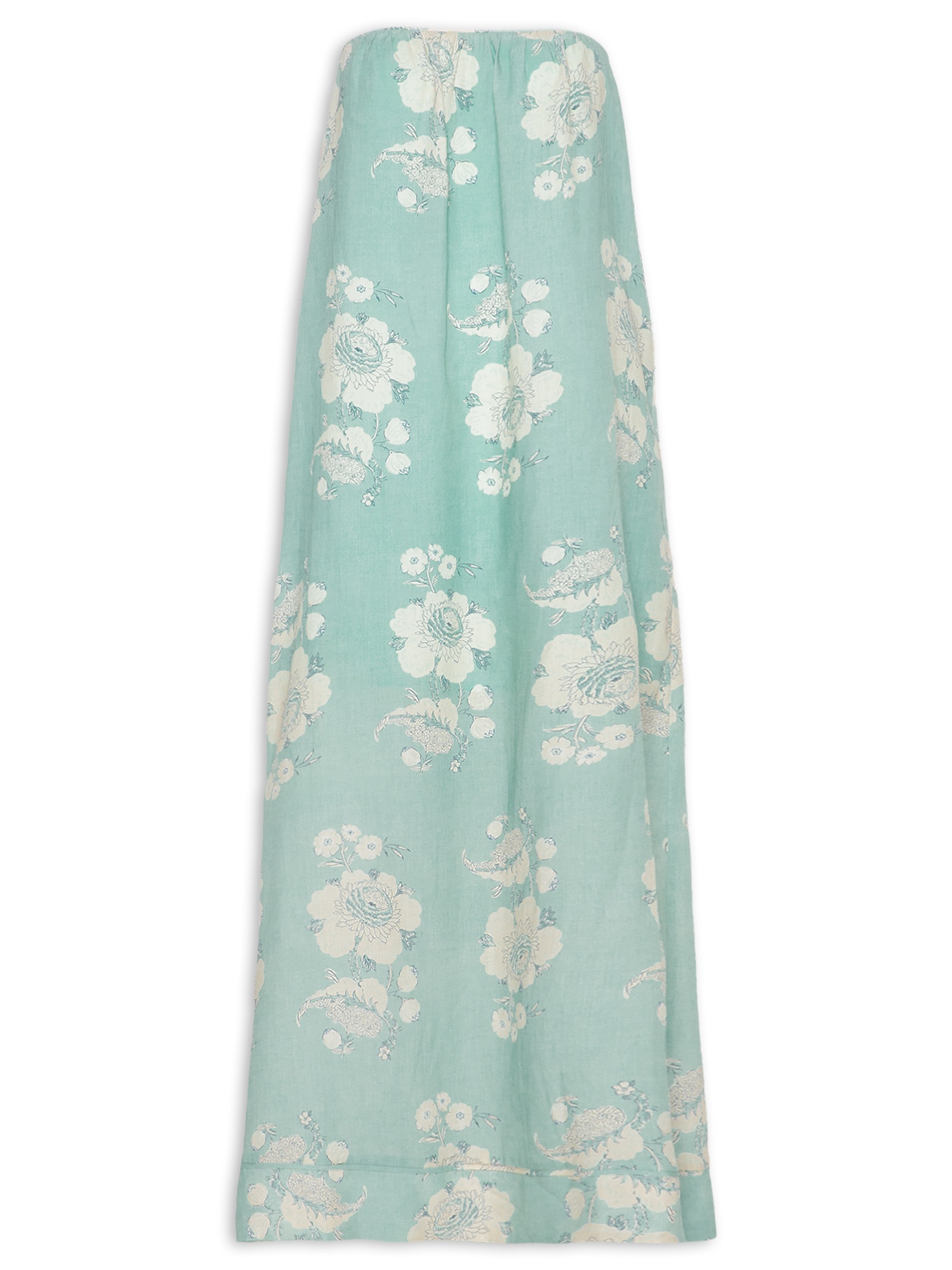 Vestido Estampa Fleur B Azul Maria Filó