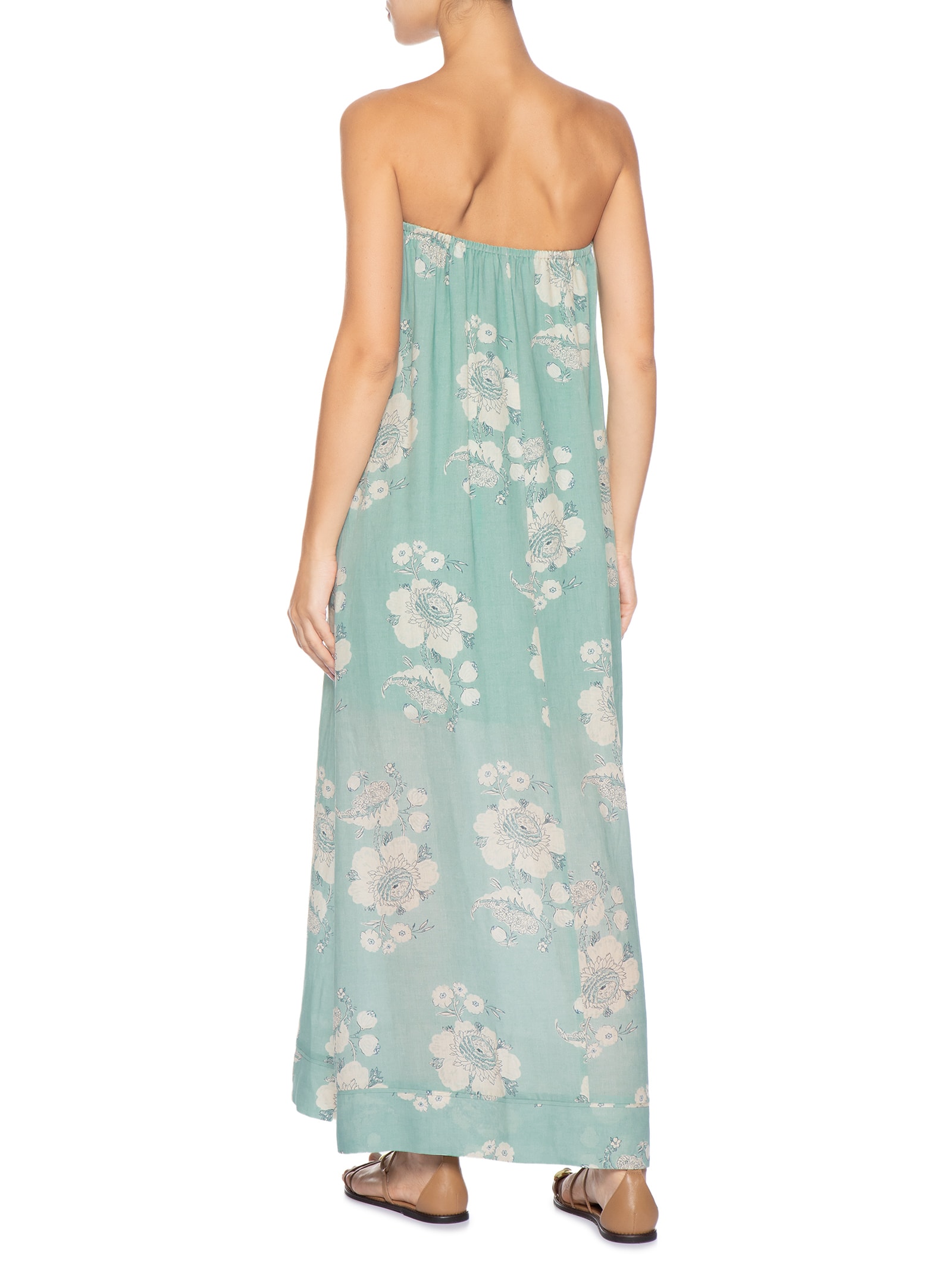 Vestido Estampa Fleur B Azul Maria Filó