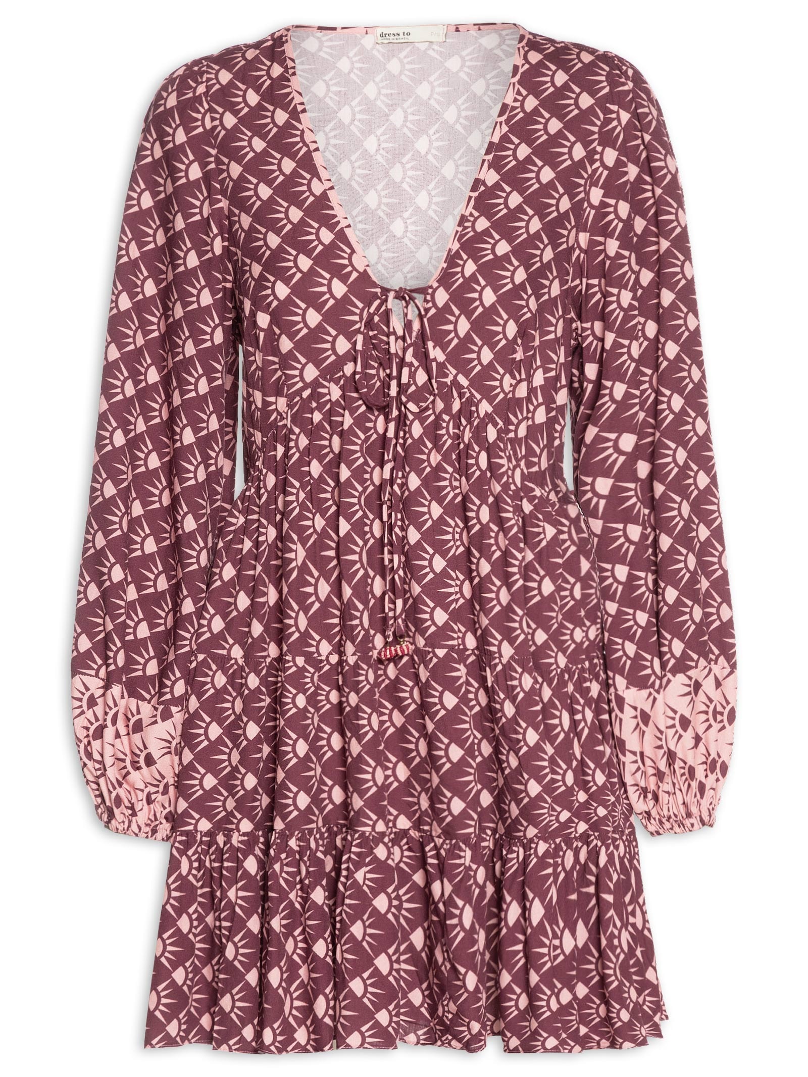 Vestido Estampa Floriluz Mix Rosa Dress To