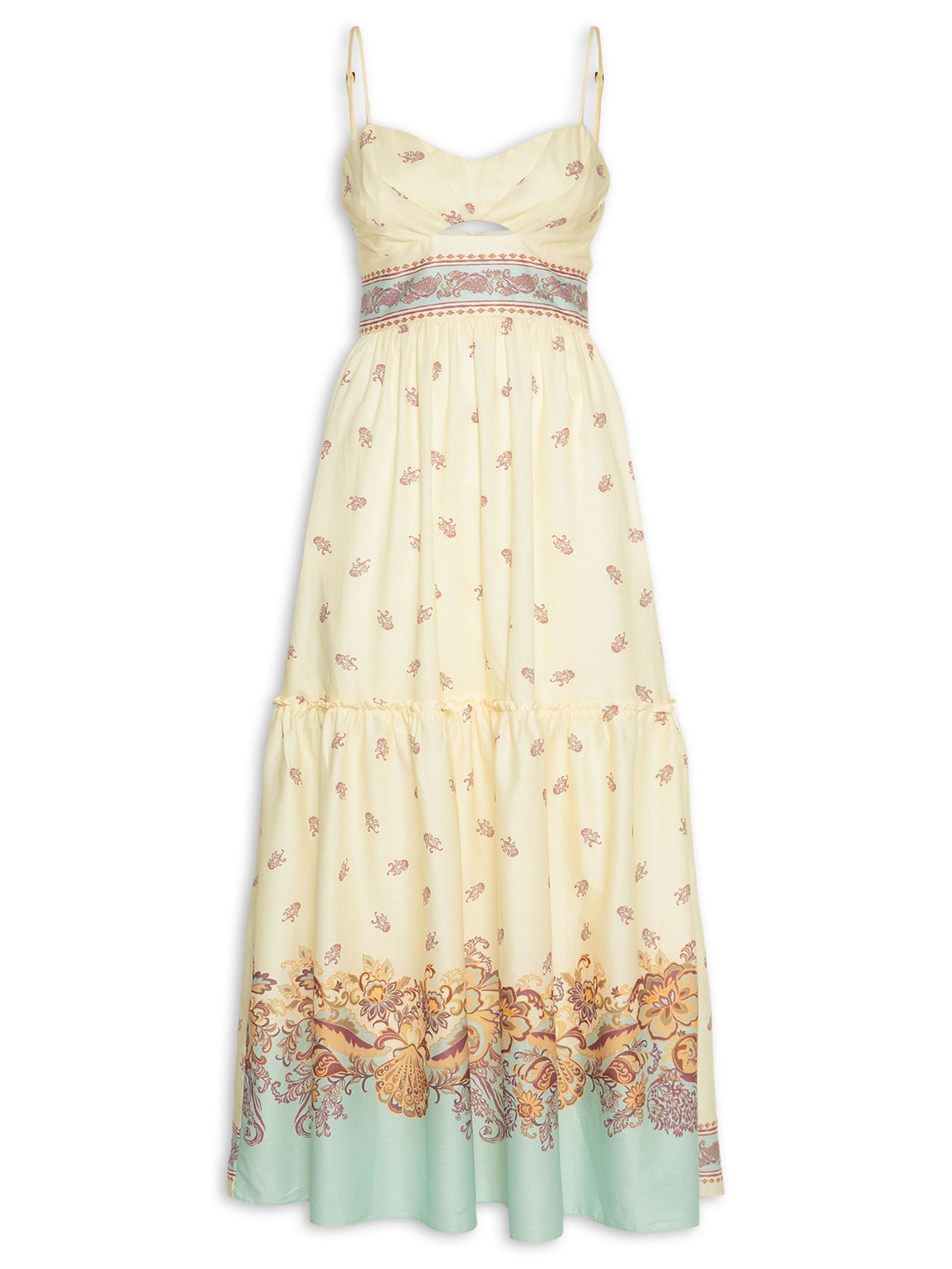 Vestido Estampa Leveza Off White Dress To
